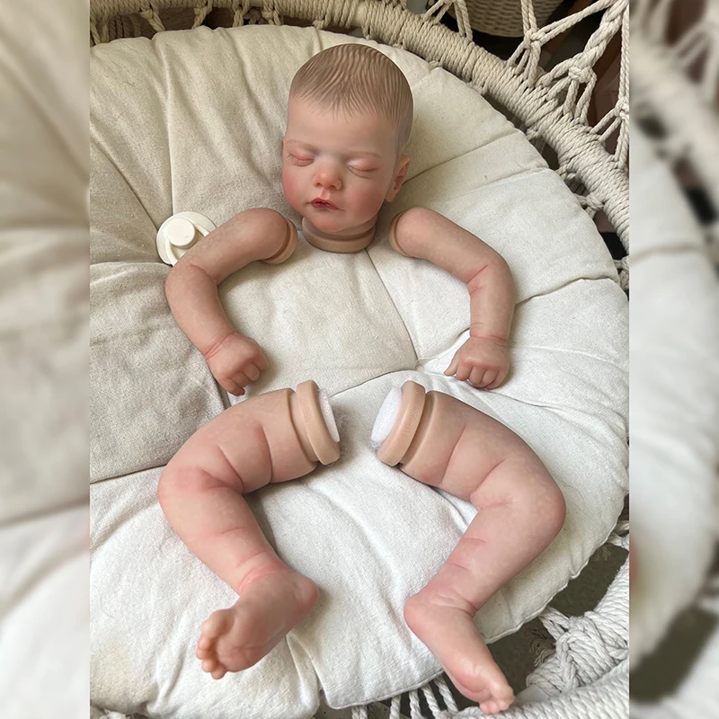 Yeni Bebe Reborn Kiti Sam 19 İnç Vinil Uyku Bebek Boş Zaten Boyalı Kalıpları