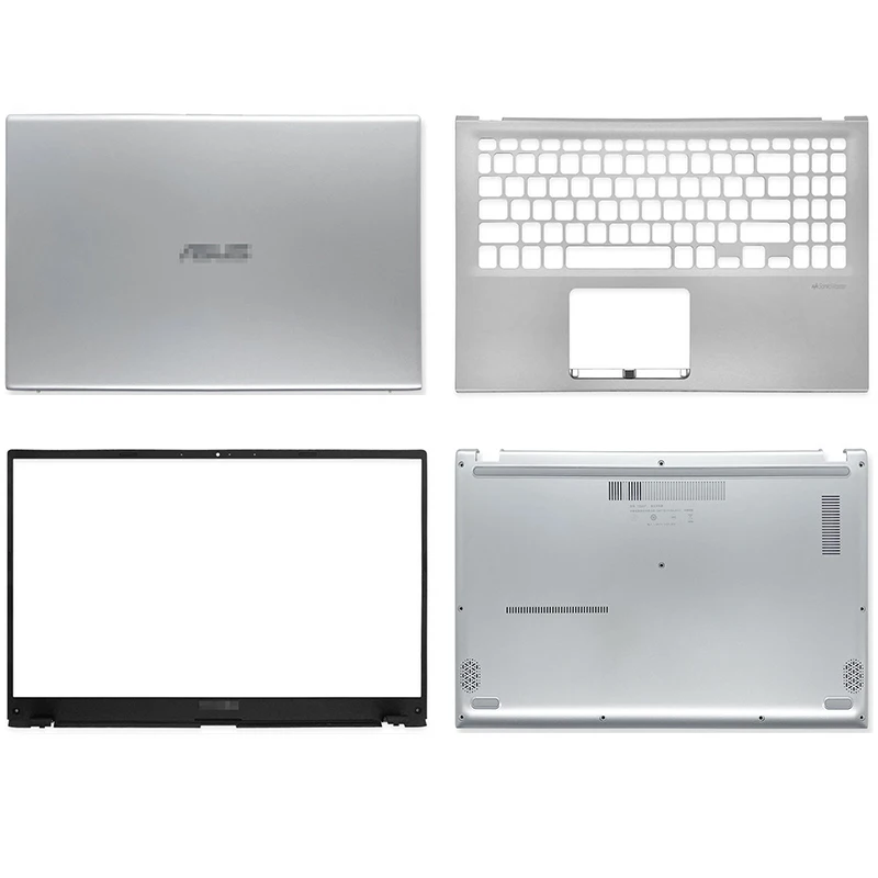 Yeni Laptop Top Durumda LCD arka kapak / Ön Çerçeve / Palmrest / Alt Kasa / Menteşeler ASUS VivoBook 15X512 V5000F Gümüş 15.6 İnç