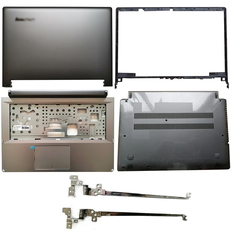 YENİ Lenovo Flex 2 14 İçin Laptop LCD arka kapak / Ön Çerçeve / Menteşeler / Palmrest / Alt Kasa Gri 5CB0F76786