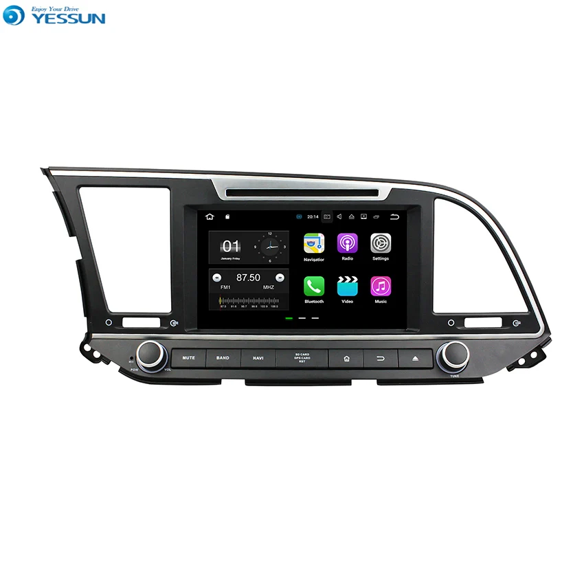 YESSUN Hyundai Elantra 2016~2017 Android Araba Navigasyon GPS Ses Video Radyo Stereo Multimedya HD Ekran Oynatıcı.