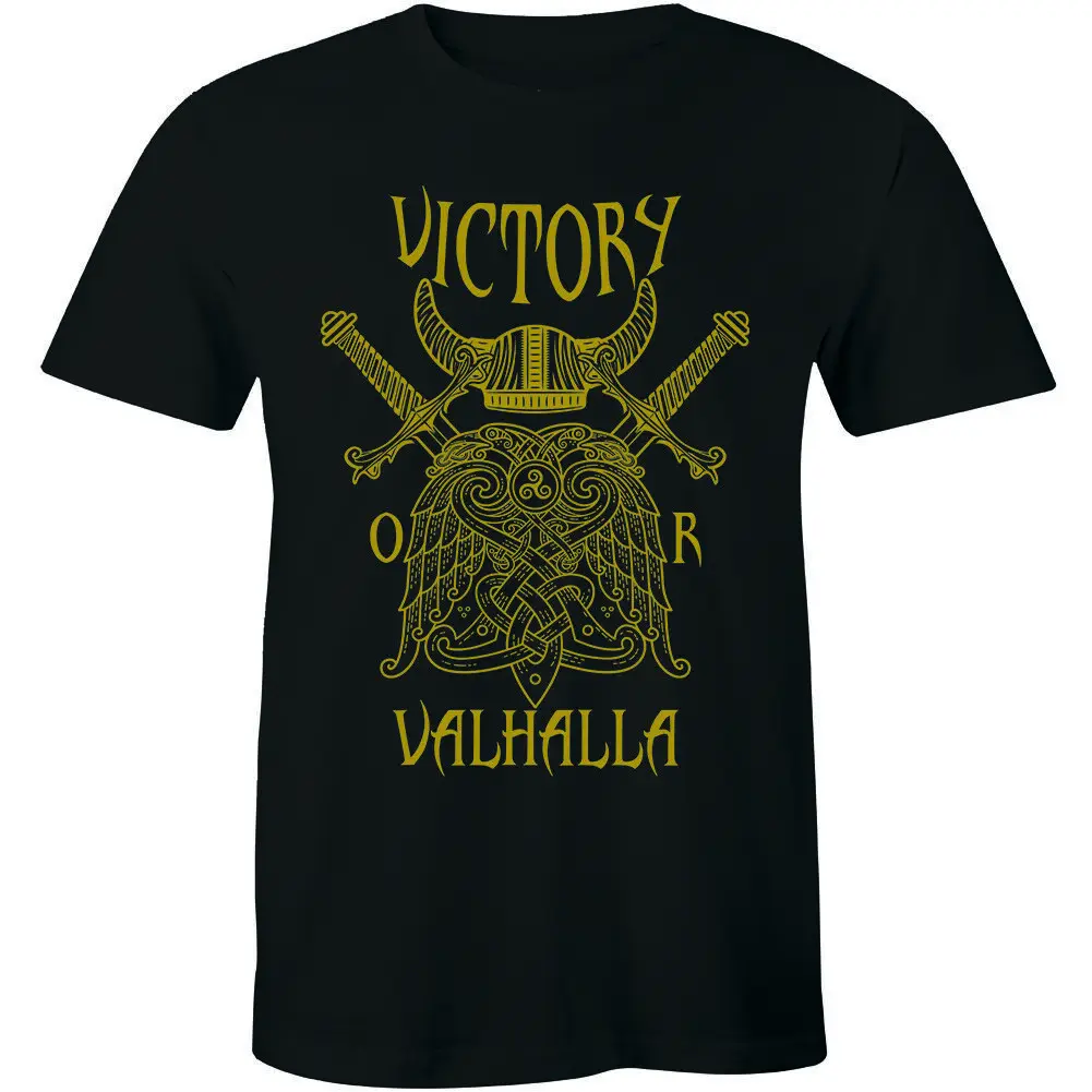 Zafer veya Valhalla Vikings Miras T-shirt İskandinav Gelenek Gurur Atası FAM