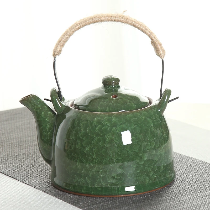 Çin Tarzı seramik demlik = Döngü saplı demlik Tek Demlik çay seti = Demlik restoran çay su ısıtıcısı = Ev