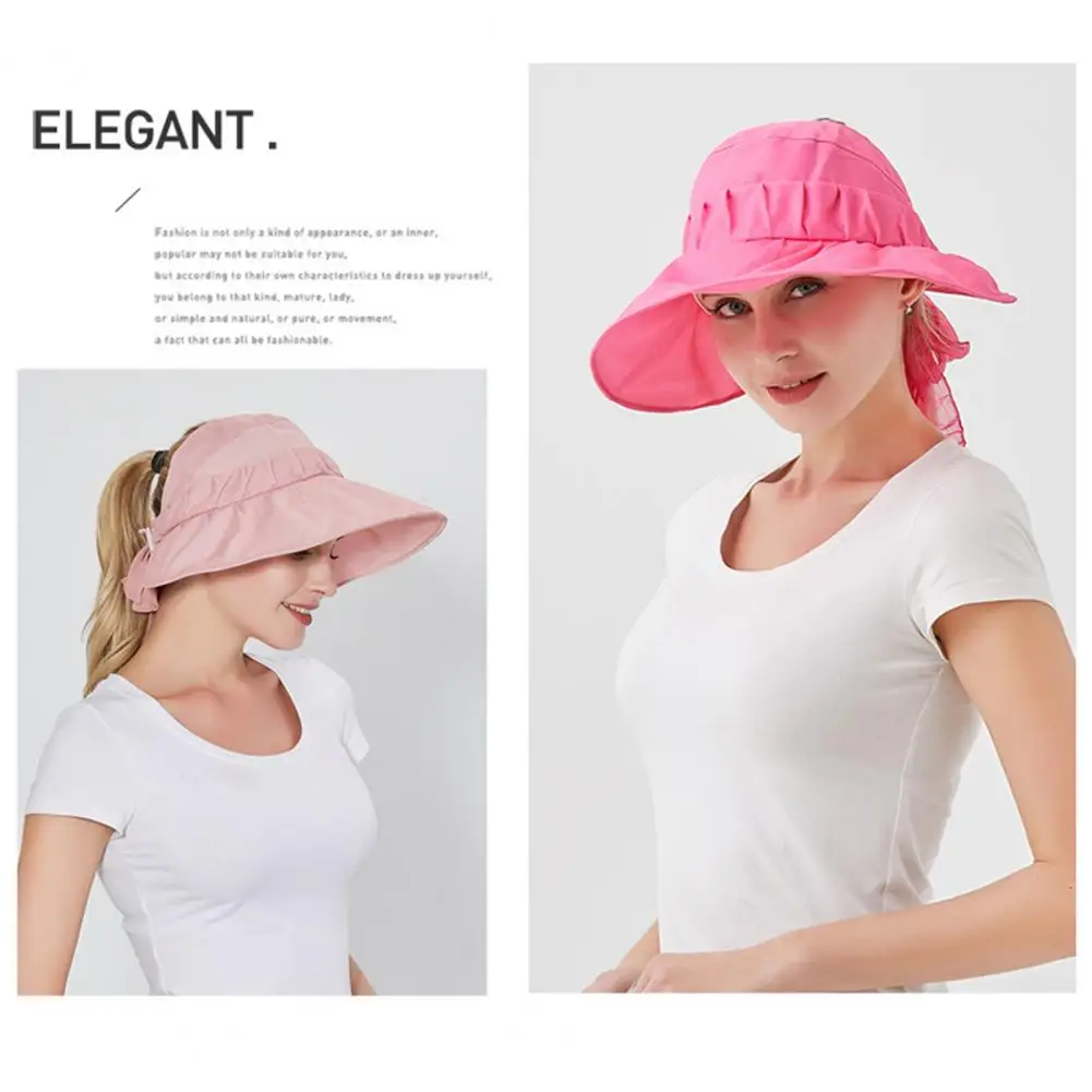 Şık rahat kadın yaz şapka açık şapka yıkanabilir güneş koruma